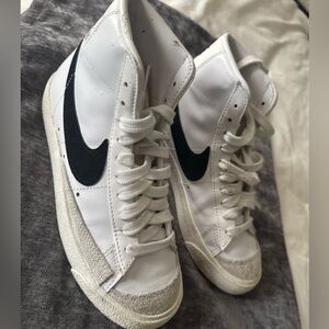 Nike Blazers  White and Black High-Top